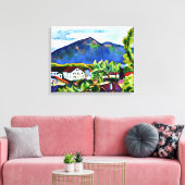 August Macke - Frühjahrslandschaft in Tegernsee Leinwanddruck (Insitu (Wohnzimmer))