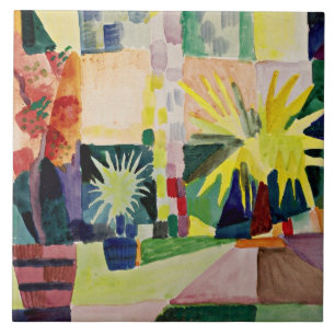 August Macke: Garten am Thunersee Fliese