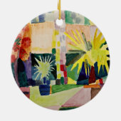 August Macke: Garten am Thunersee Keramik Ornament (Hinten)