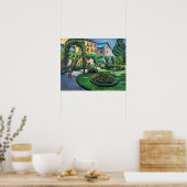 August Macke Gartenbild Poster (Küche)