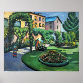 August Macke Gartenbild Poster (Vorne)