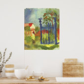 August Macke - Gartengate 1914 Gartentor Poster (Küche)
