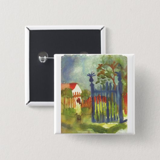 August Macke - GartentorGartentor 1914 Button (Vorne & Hinten)