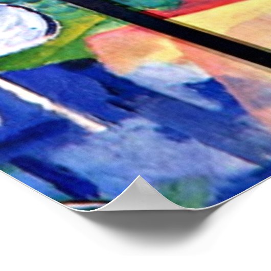 August Macke - großer Zoo, Poster (Ecke)