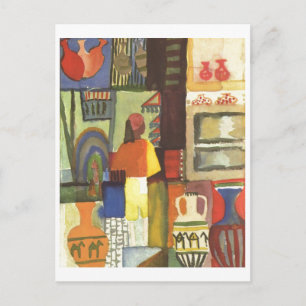 August Macke - Händler mit Jugs 1914 Jug Vendor Postkarte