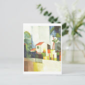 August Macke - Helles Haus 1914 helles Haus Postkarte (Stehend Vorderseite)