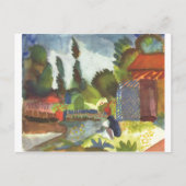 August Macke - Island Shank w/sitzend Arabisch 191 Postkarte (Vorderseite)
