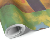 August Macke Lady in einem grünen Jacket Wrapping  Geschenkpapier (Rolleneckpunkt)