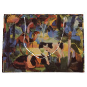 August Macke Landschaft mit Kühen und Kamel Große Geschenktüte (Vorderseite)