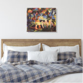 August Macke Landschaft mit Kühen und Kamel Leinwanddruck (Insitu (Schlafzimmer))