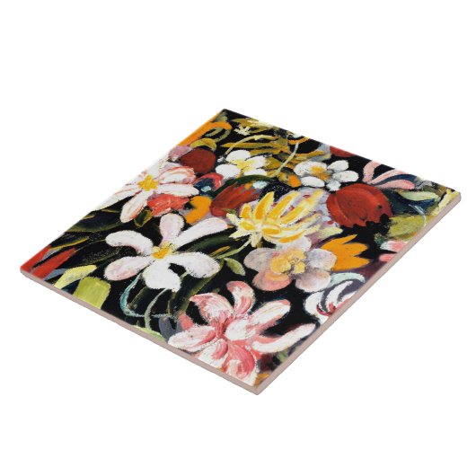 August-Macke-Malerei, Teppich aus Blume Fliese (Seite)