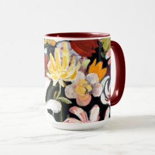 August-Macke-Malerei, Teppich aus Blume Tasse