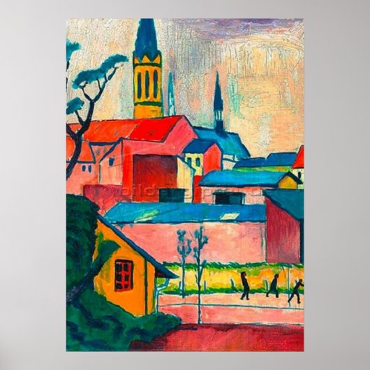 August Macke - Marienkirche, fine art, Poster (Vorne)