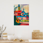 August Macke - Marienkirche, fine art, Poster (Küche)