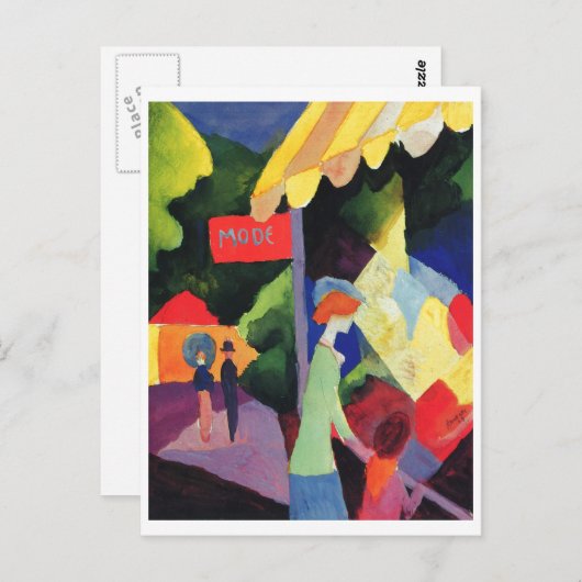 August Macke - Modefester 1913 Postkarte (Vorne/Hinten)