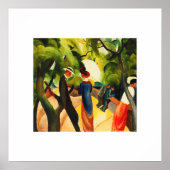 August Macke. "Promenade" Kunstgewerbe Poster (Vorne)