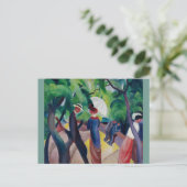 August Macke Promenade Postkarte (Stehend Vorderseite)