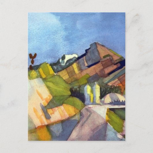 August Macke - Rocky Landscape Postkarte (Vorderseite)