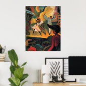 August Macke - Russisches Ballett 1912 Ölballett Poster (Heimbüro)