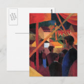 August Macke - Seiltänzer Postkarte (Vorne/Hinten)
