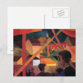 August Macke - Seiltänzer Postkarte (Vorne/Hinten)