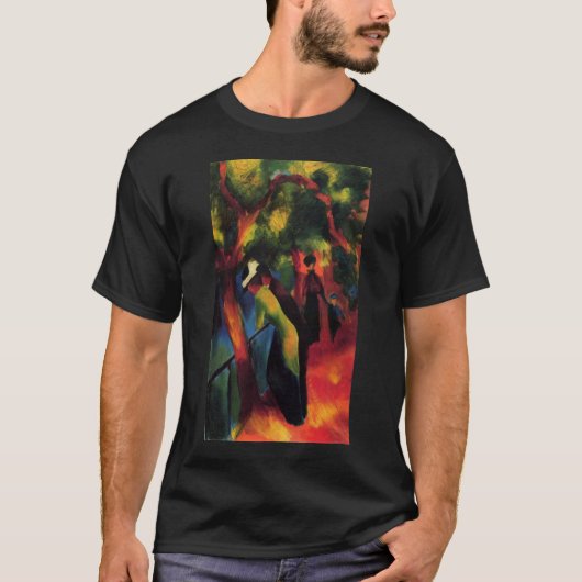 August Macke - Sonniger Weg - 1913 - sonniges T-Shirt (Vorderseite)