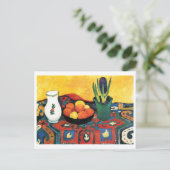 August Macke - Stilleben: Hyazinthenteppich 1910 Postkarte (Stehend Vorderseite)