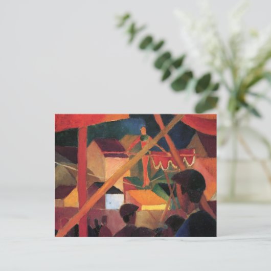 August Macke - Tightrope Walker Postkarte (Stehend Vorderseite)