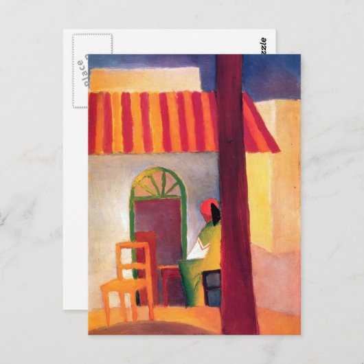 August Macke - türkisches Café I Postkarte (Vorne/Hinten)