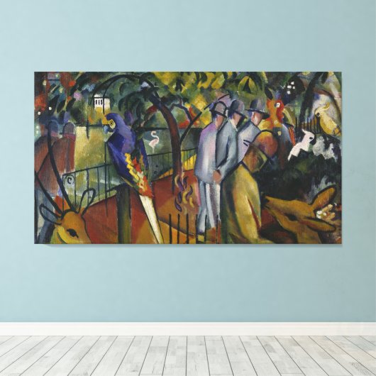 August Macke Zoological Garden I Leinwanddruck (Insitu (Holzboden))