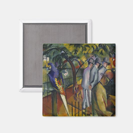 August Macke Zoological Garden I Magnet (Vorderseite/Rückseite)