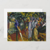 August Macke Zoological Garden I Postkarte (Vorne/Hinten)