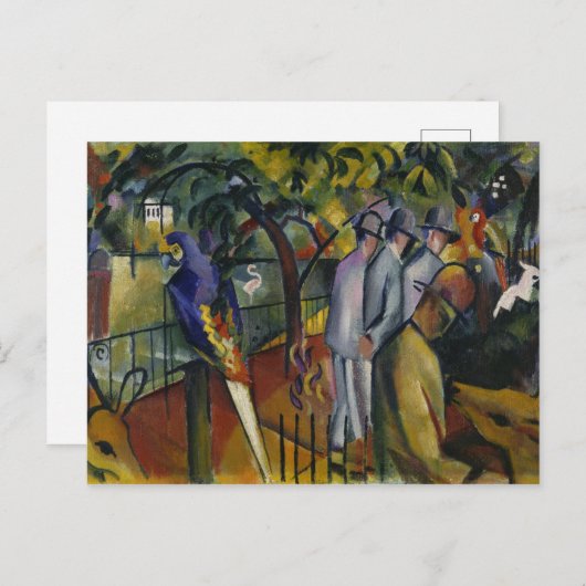 August Macke Zoological Garden I Postkarte (Vorne/Hinten)