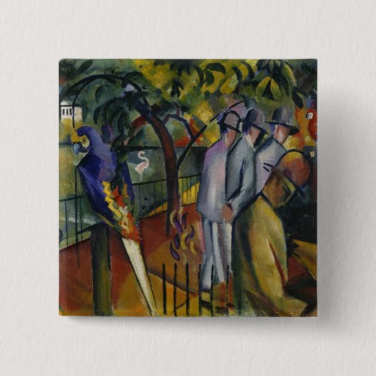 August Macke | zoologischer Garten I Button (Vorderseite)