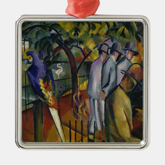 August Macke | zoologischer Garten I Ornament Aus Metall (Vorne)