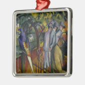 August Macke | zoologischer Garten I Ornament Aus Metall (Links)