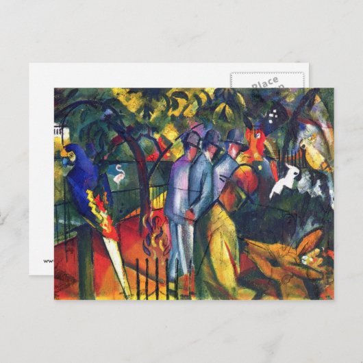 August Macke - Zoologischer Garten I Postkarte (Vorne/Hinten)