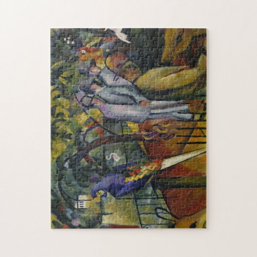 August Macke | zoologischer Garten I Puzzle (Vertikal)