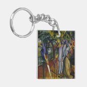 August Macke | zoologischer Garten I Schlüsselanhänger (Vorderseite links)