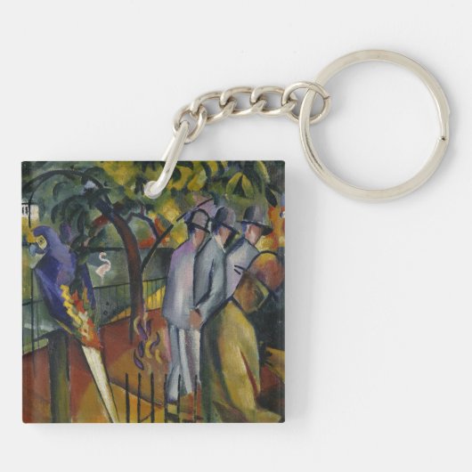 August Macke | zoologischer Garten I Schlüsselanhänger (Rückseite)