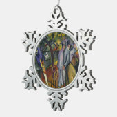 August Macke | zoologischer Garten I Schneeflocken Zinn-Ornament (Rechts)