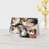 August Macke's Katzenstudien (Studie einer Katze) Karte (Gelbe Blume)