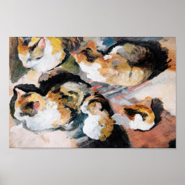 August Macke's Katzenstudien (Studie einer Katze)  Poster