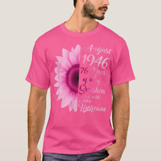 August Mädchen 1946 TShirt 76 Jahre alt 76. Geburt