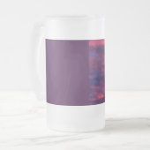 August mattiertes Glas Bier Tasse (Vorderseite Links)