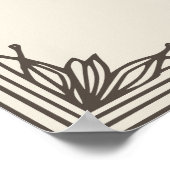 August Monat Blume Poster (Ecke)