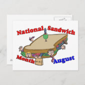 August - Nationalmonat Postkarte (Vorne/Hinten)