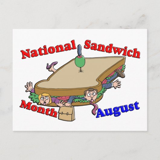 August - Nationalmonat Postkarte (Vorderseite)