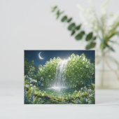 August Peridot Wasserfall Postkarte (Stehend Vorderseite)