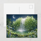 August Peridot Wasserfall Postkarte (Vorne/Hinten)
